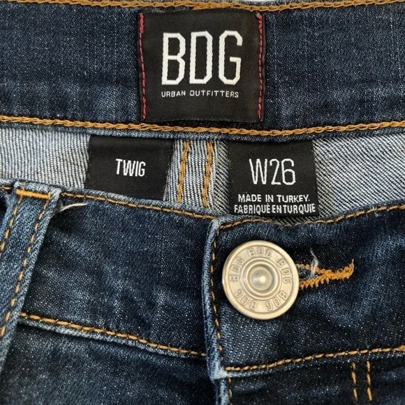 BDG Twig Skinny Ankle Dark Wash Jeans Size 26 - Picture 3 of 9